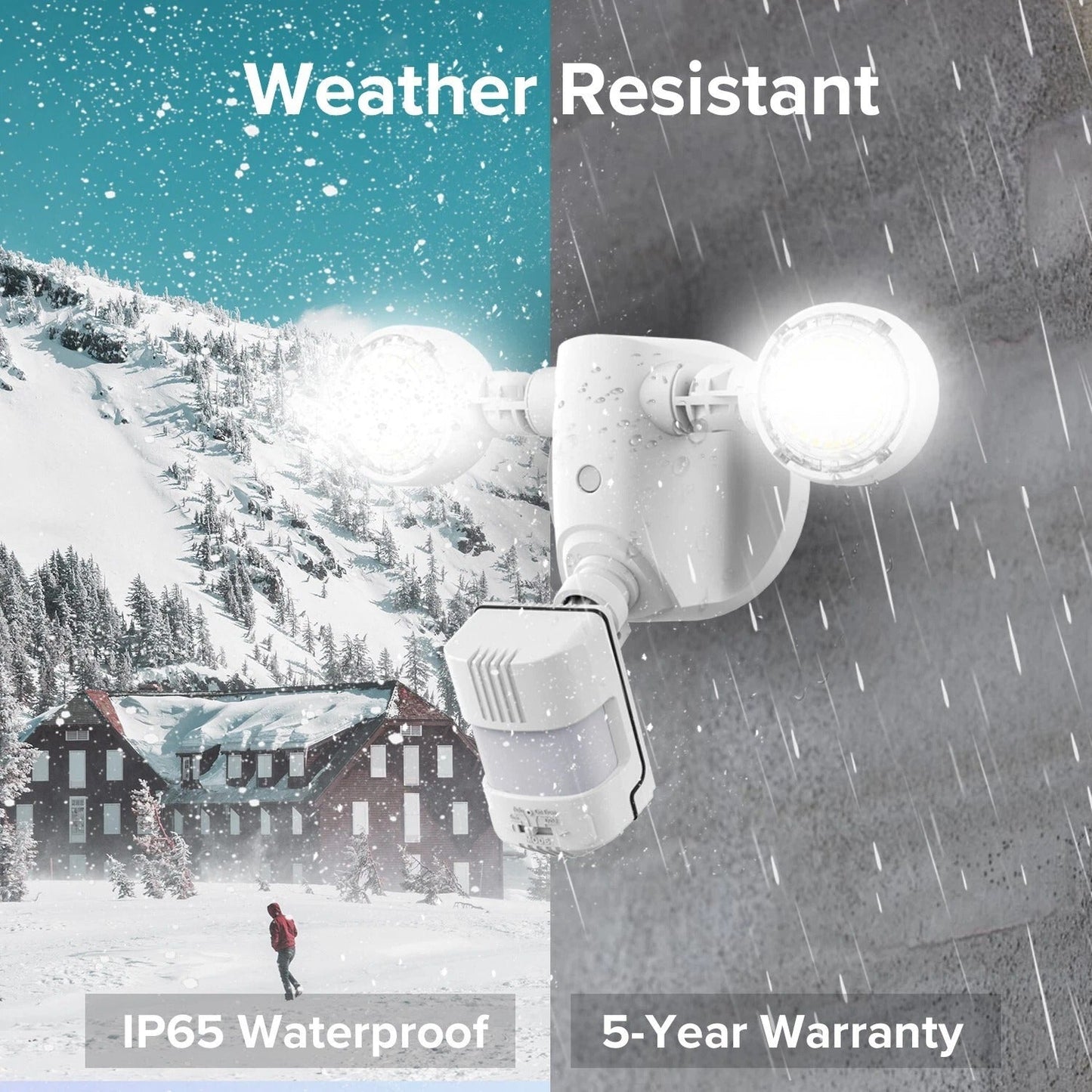 Automatic Outdoor LED Flood Security Light 15W