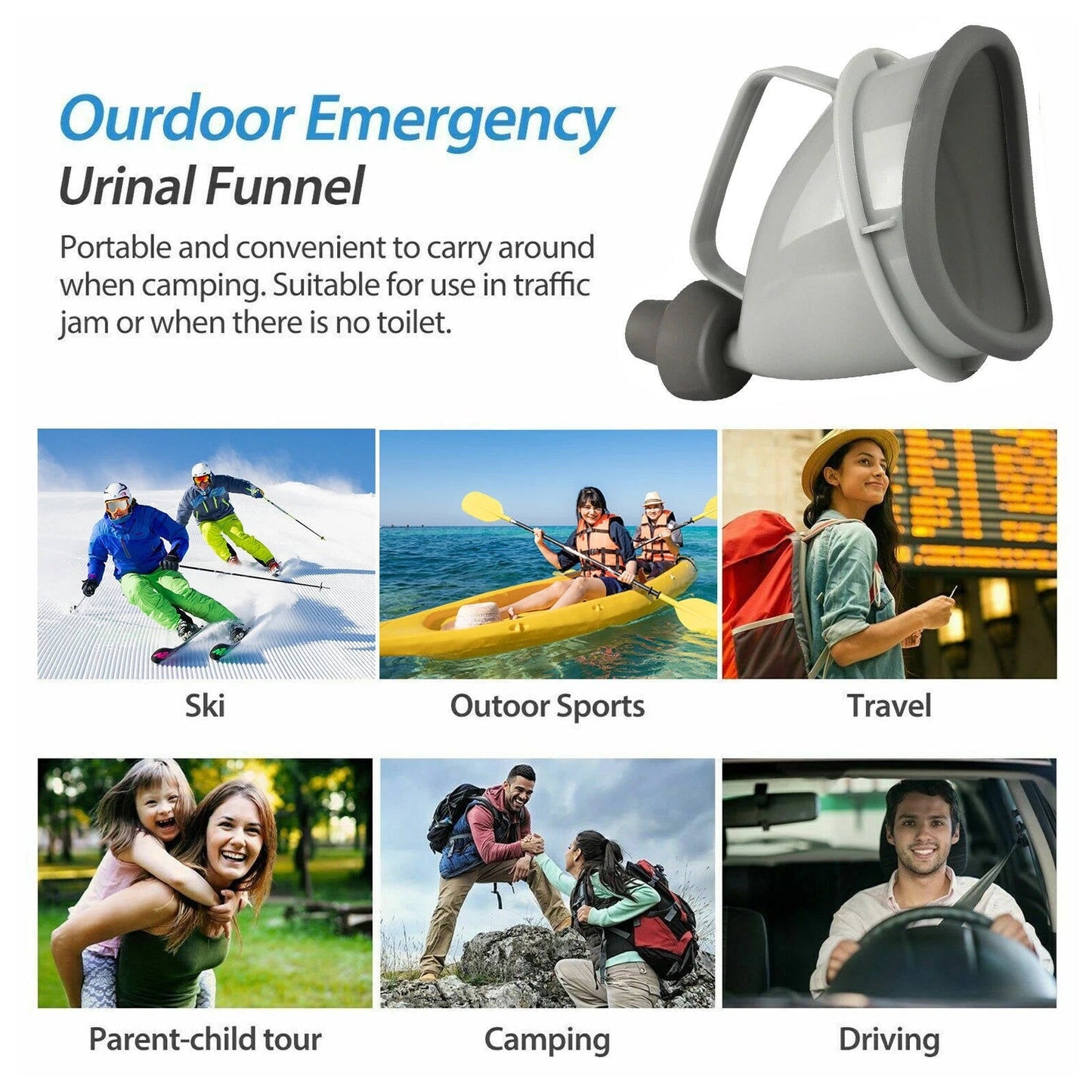 Compact Travel Urinals for Men and Women