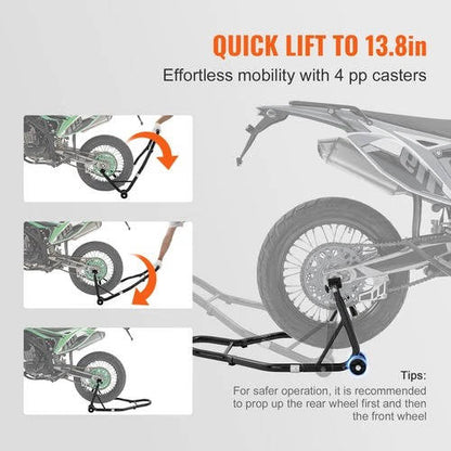 Heavy Duty Motorcycle Lift Stands 850lb Capacity