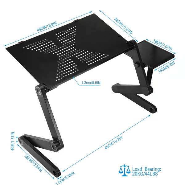 Support de bureau portable réglable pour ordinateur portable 