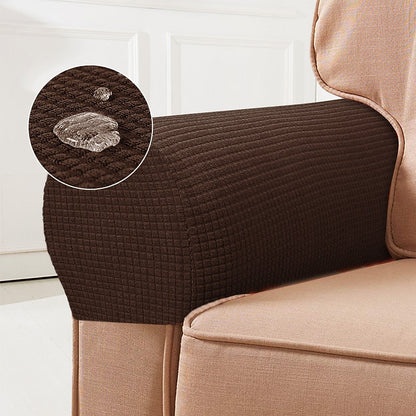 Housses extensibles pour accoudoirs de chaise - Lot de 2, rouges