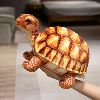 Adorable tortue réaliste en peluche douce et peluche, jouet en peluche.