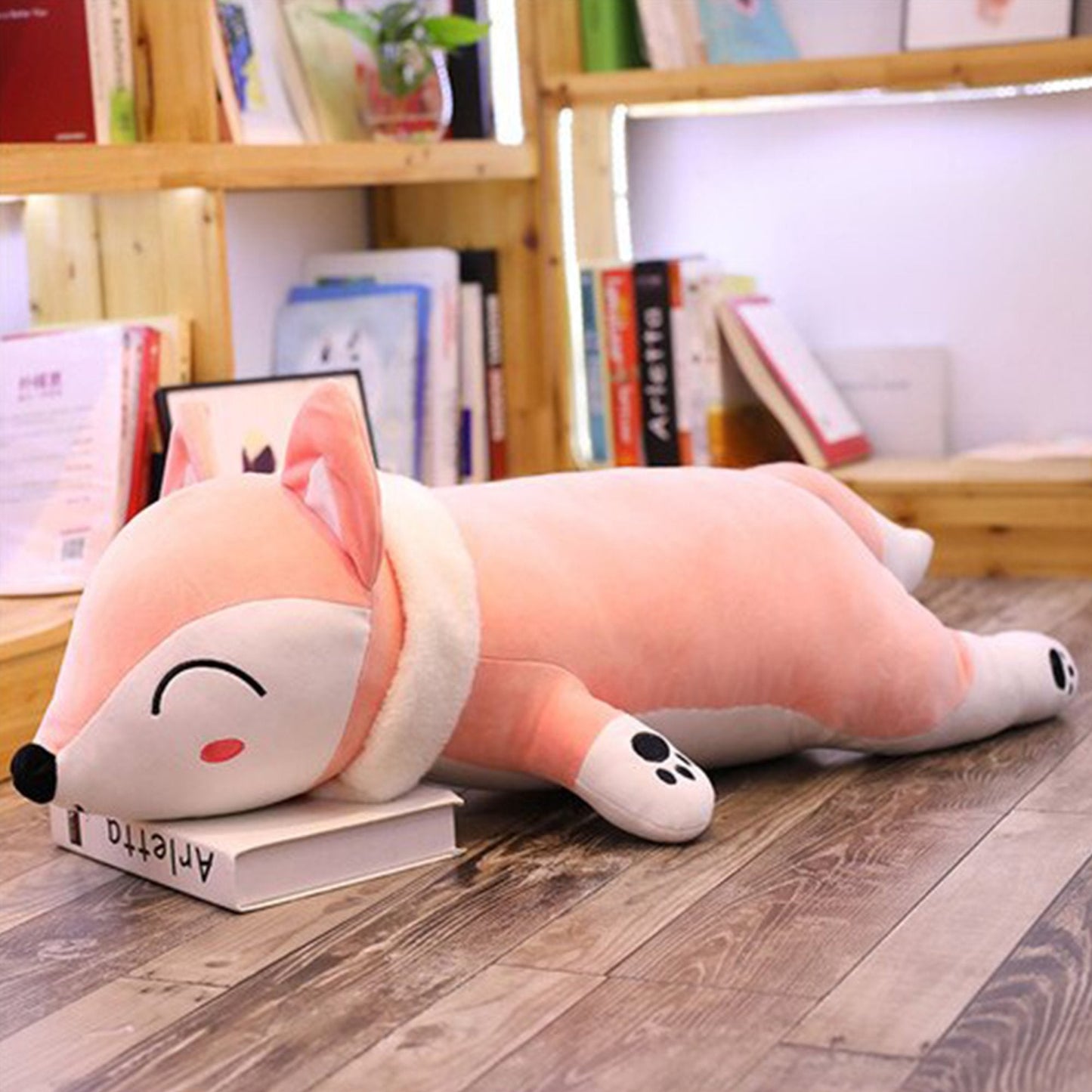 Adorable peluche renard tout doux