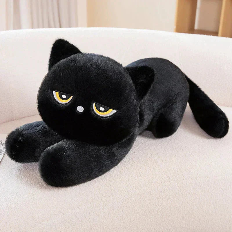 Gros chaton gris tout doux en peluche