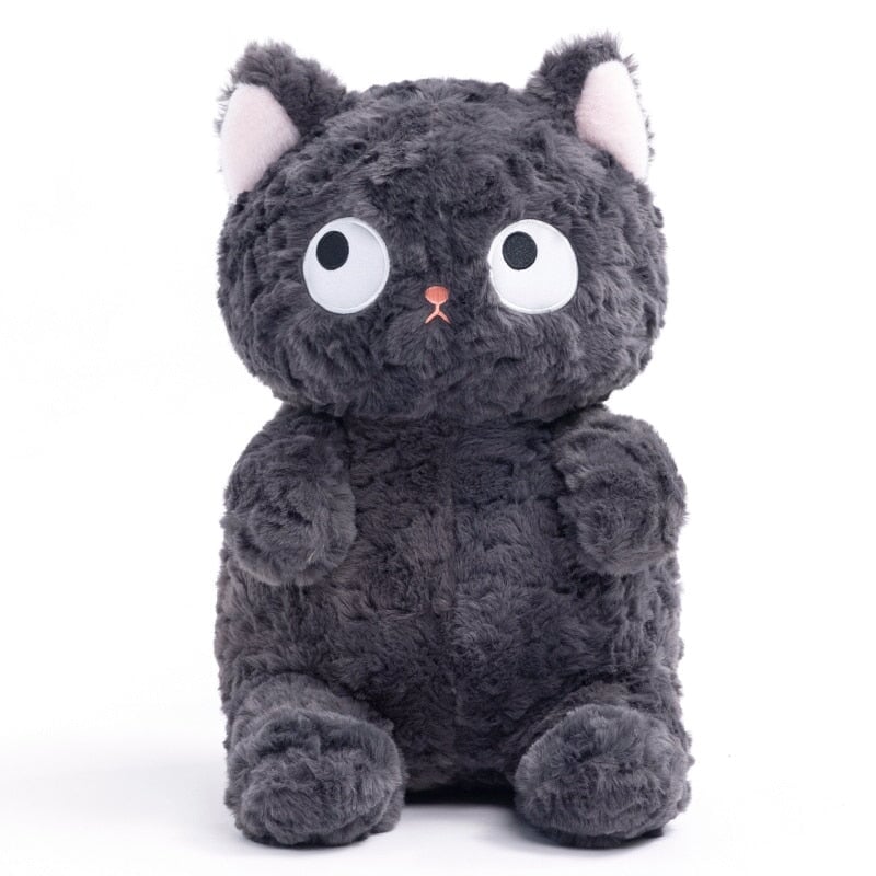 Adorable peluche chaton noir tout doux