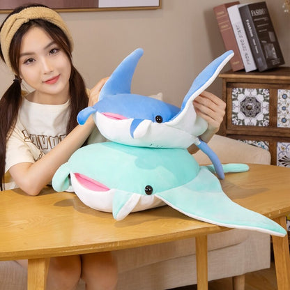 Cute Blue Manta Ray Soft Plush Toys - Halri