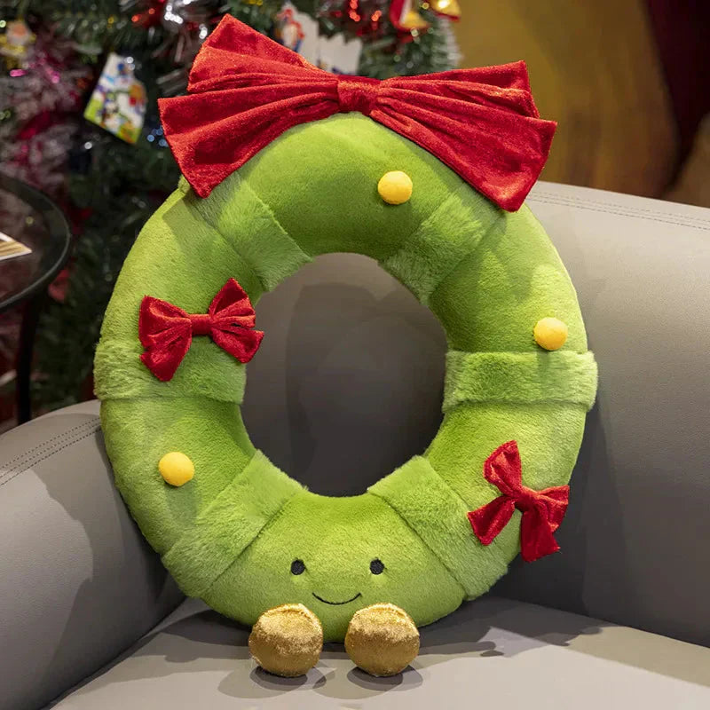 Cute Christmas Wreath Door Plush Toy - Halri