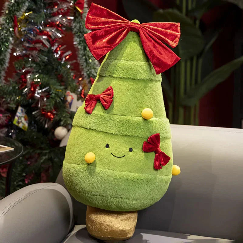 Adorable peluche de porte en forme de couronne de Noël