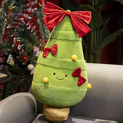 Adorable peluche de porte en forme de couronne de Noël