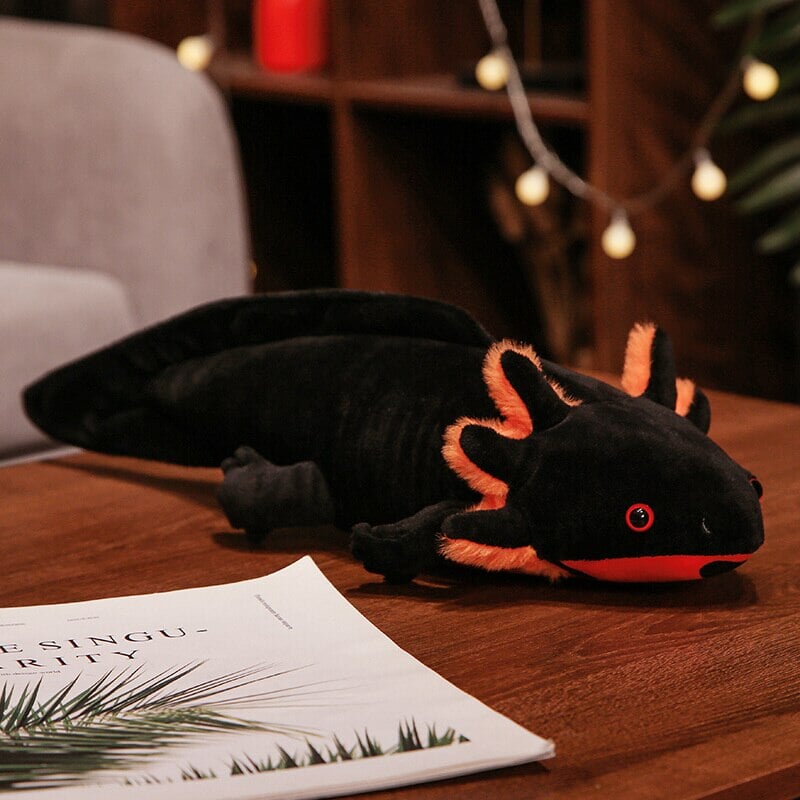 Adorables peluches axolotls en ensemble familial