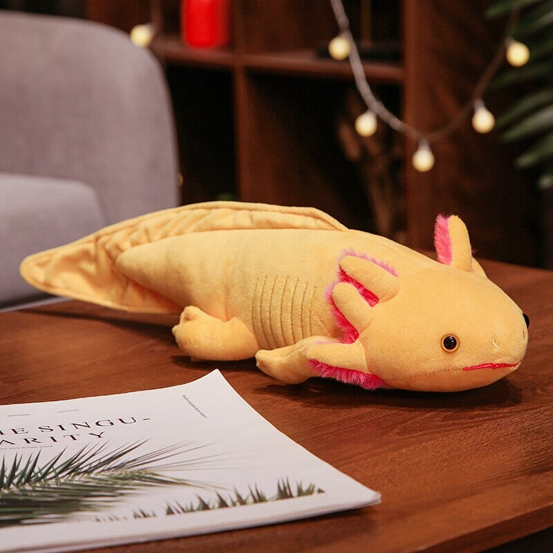 Adorable ensemble de peluches axolotl colorées