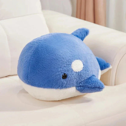Adorables peluches baleines bleues toutes douces