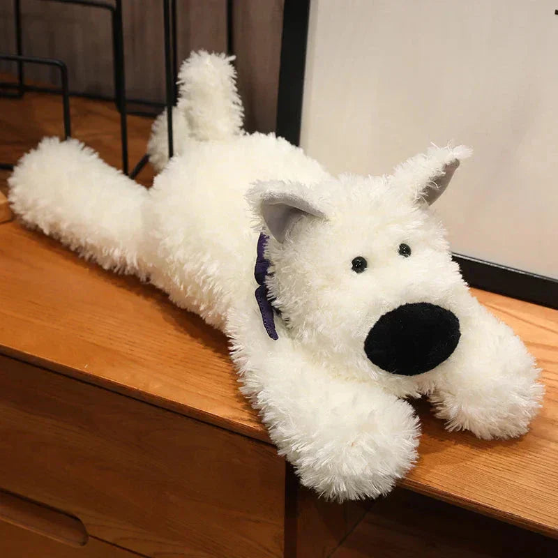 Peluche Westie blanche adorable