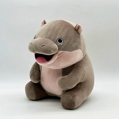 Adorable bébé hippopotame en peluche toute douce