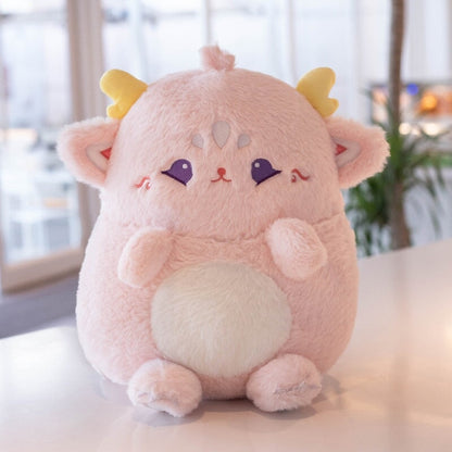 Adorable Cute Pink Fuzzy Deer Plush - Halri