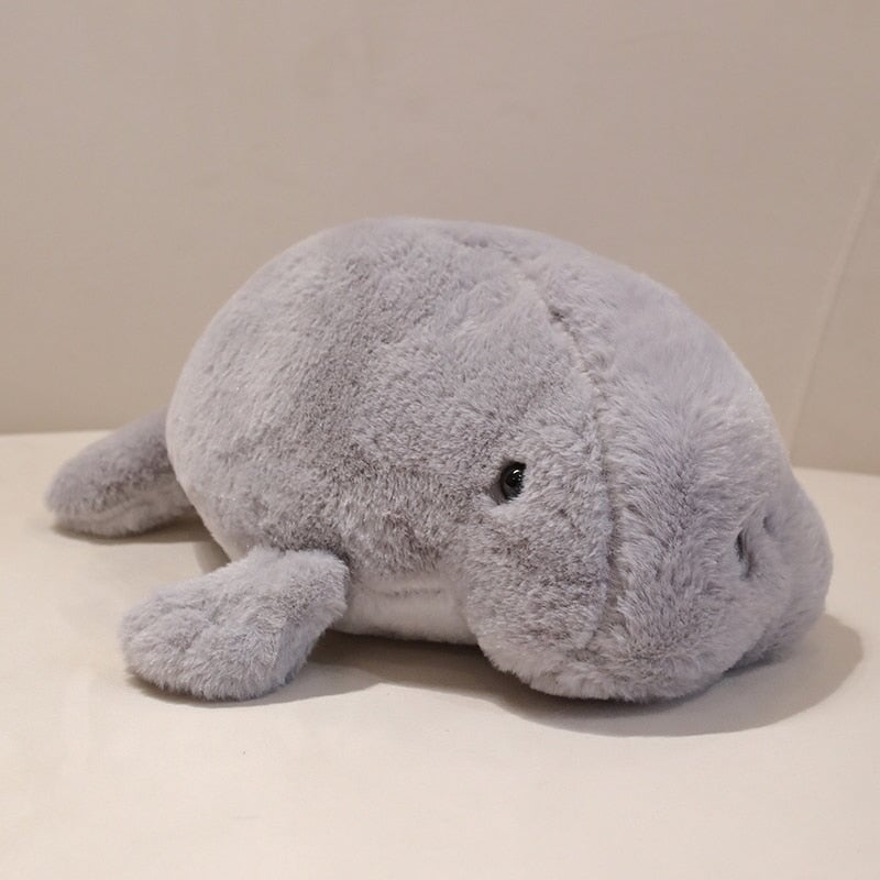 Peluche Lamantin Blanc Doux et Câlin
