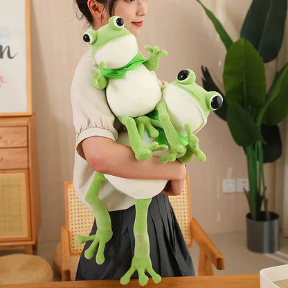 Cute Green Frog Plush Toy with Hat - Halri