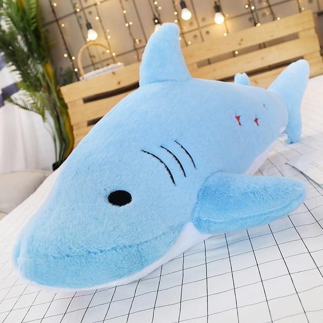 Peluche Tod le requin colorée