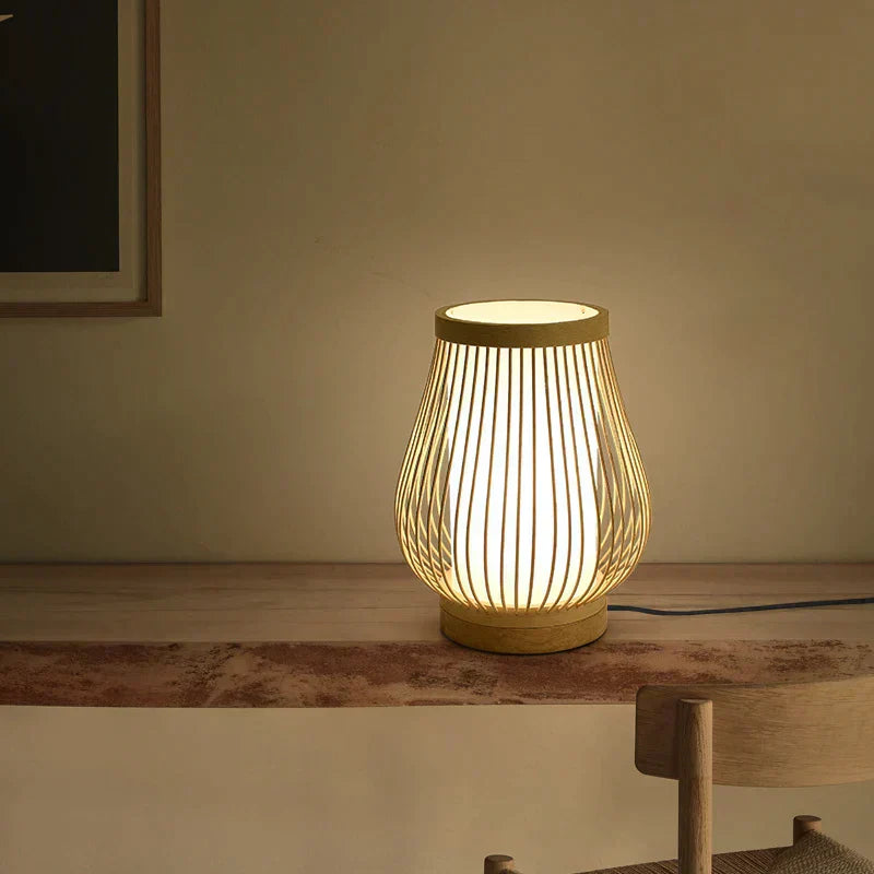 Lampe de bureau asiatique traditionnelle