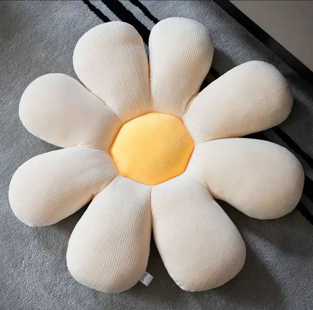 Coussin de chaise doux à motif floral