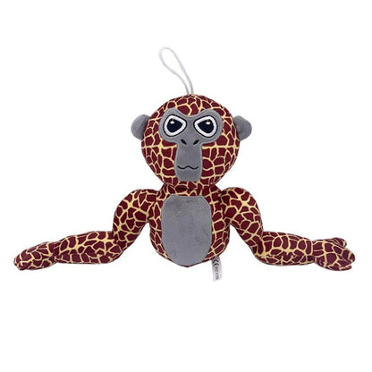 Peluche singe amusante et colorée