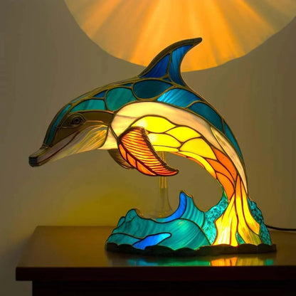 Décoration murale LED animaux colorés