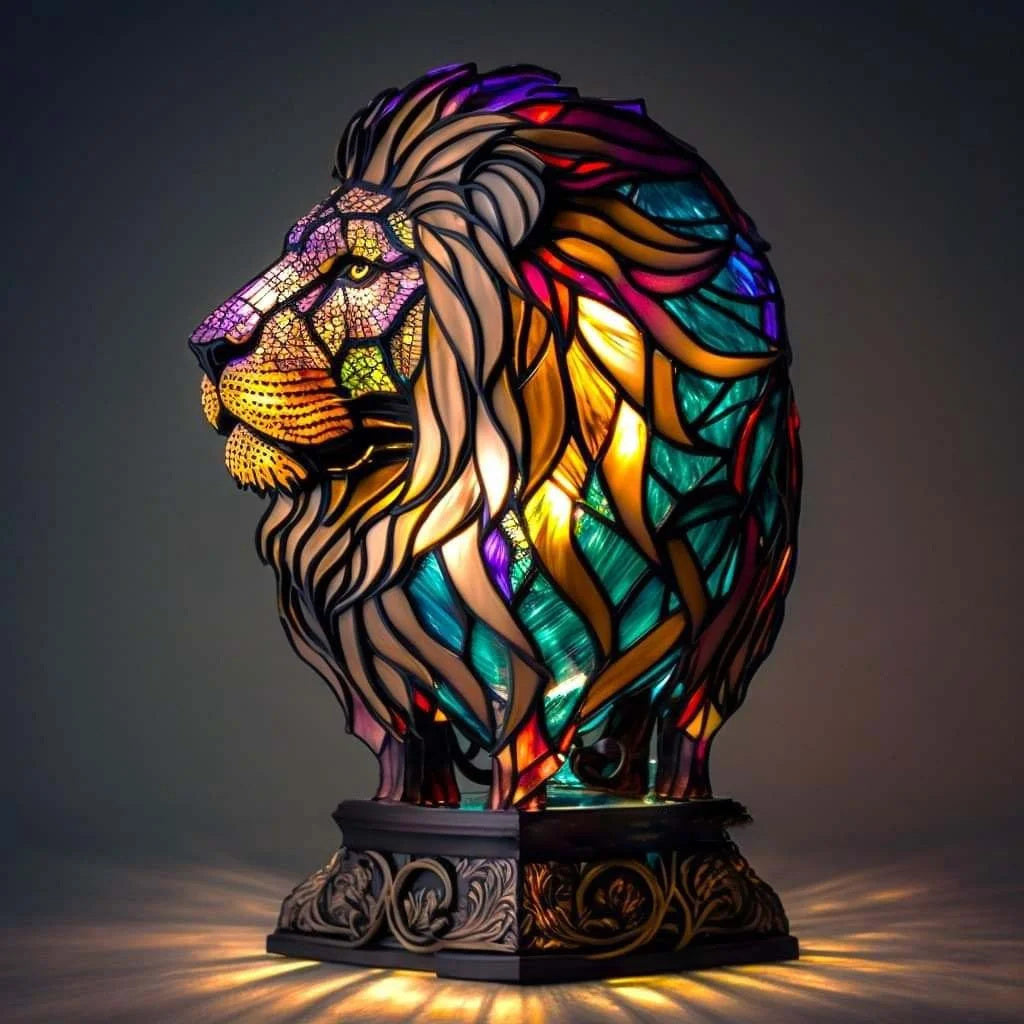 Décoration murale LED animaux colorés
