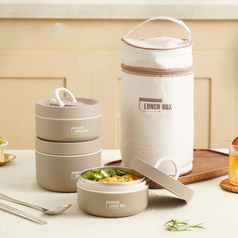 Heat Insulated Food Container with Free Lunch Bag