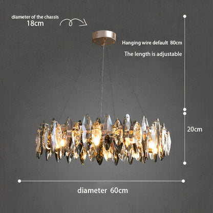 Elegant Crystal LED Ceiling Chandelier