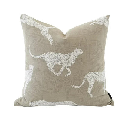 Housse de coussin réversible douce et moelleuse à motif géométrique