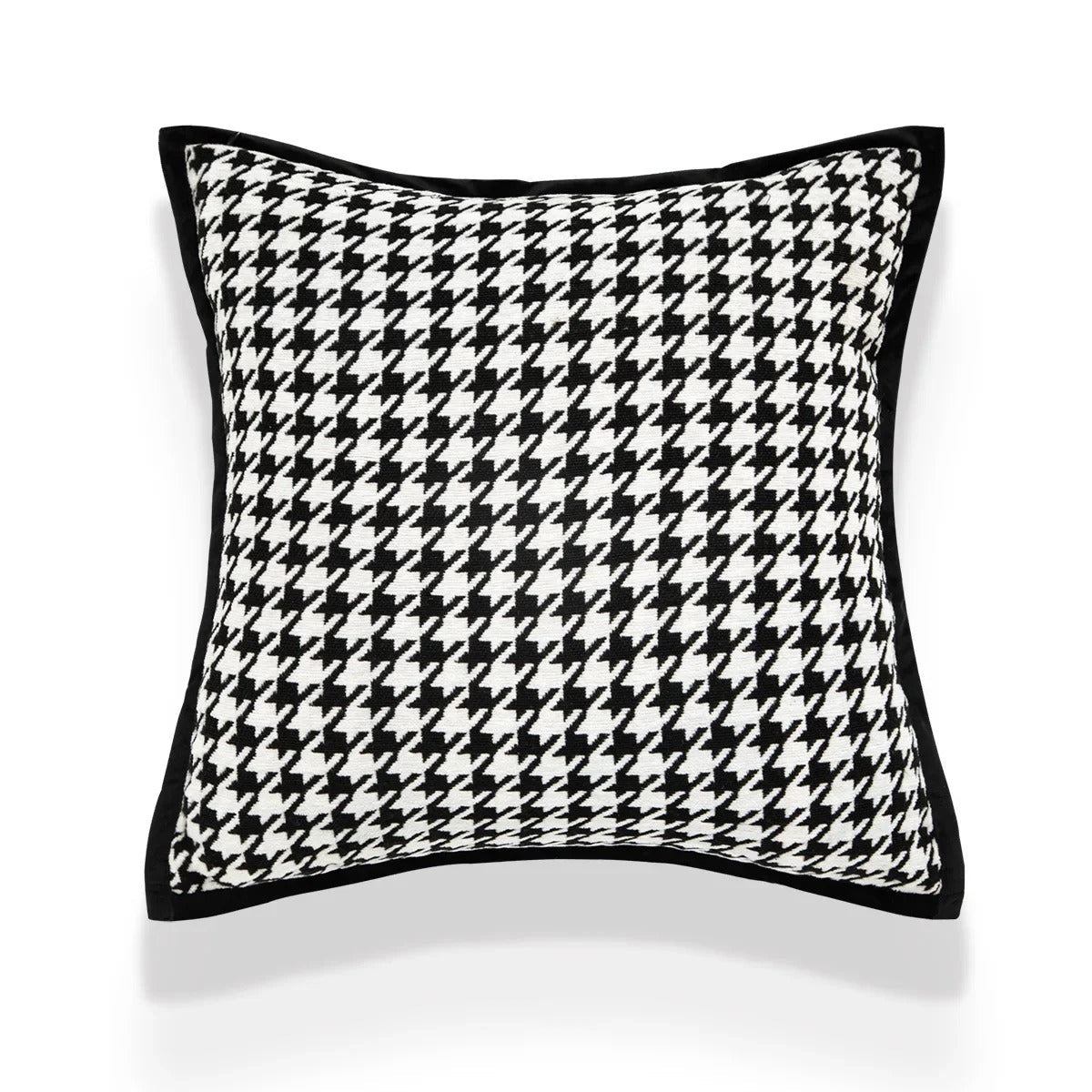Housse de coussin réversible douce et moelleuse à motif géométrique