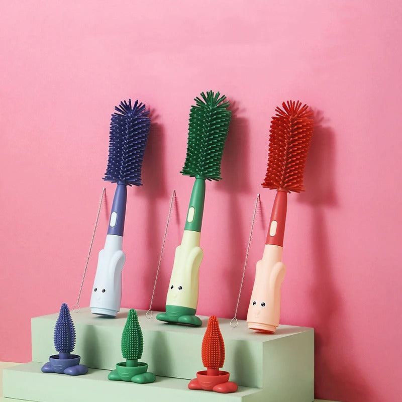 Brosse de nettoyage facile 3 en 1 pour biberons