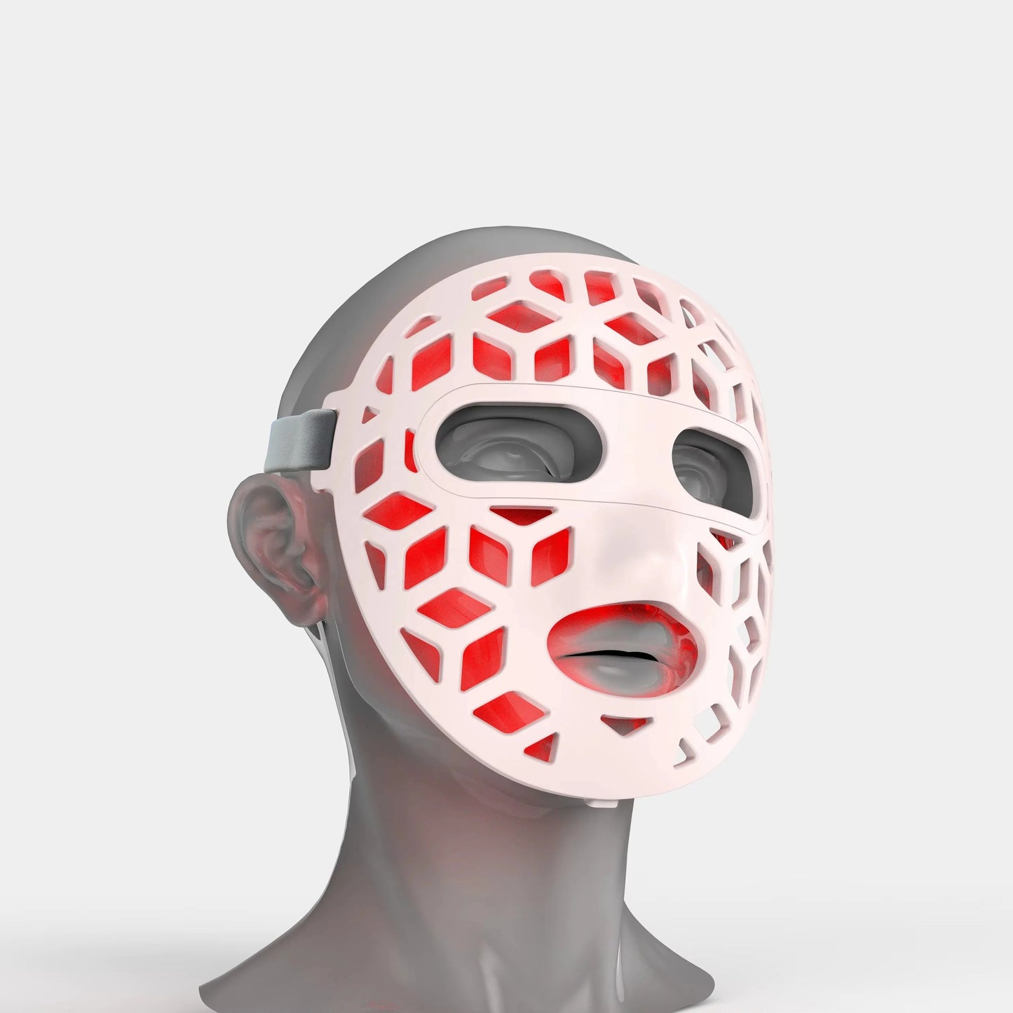Portable Rechargeable LED Face Mask Soft Fit Design