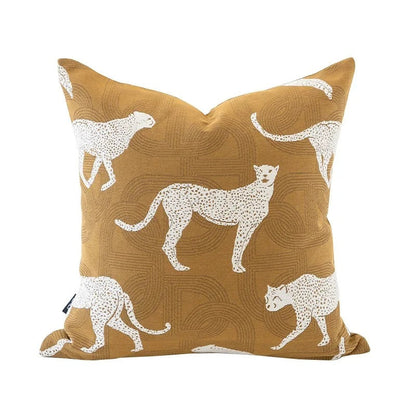Housse de coussin réversible douce et moelleuse à motif géométrique