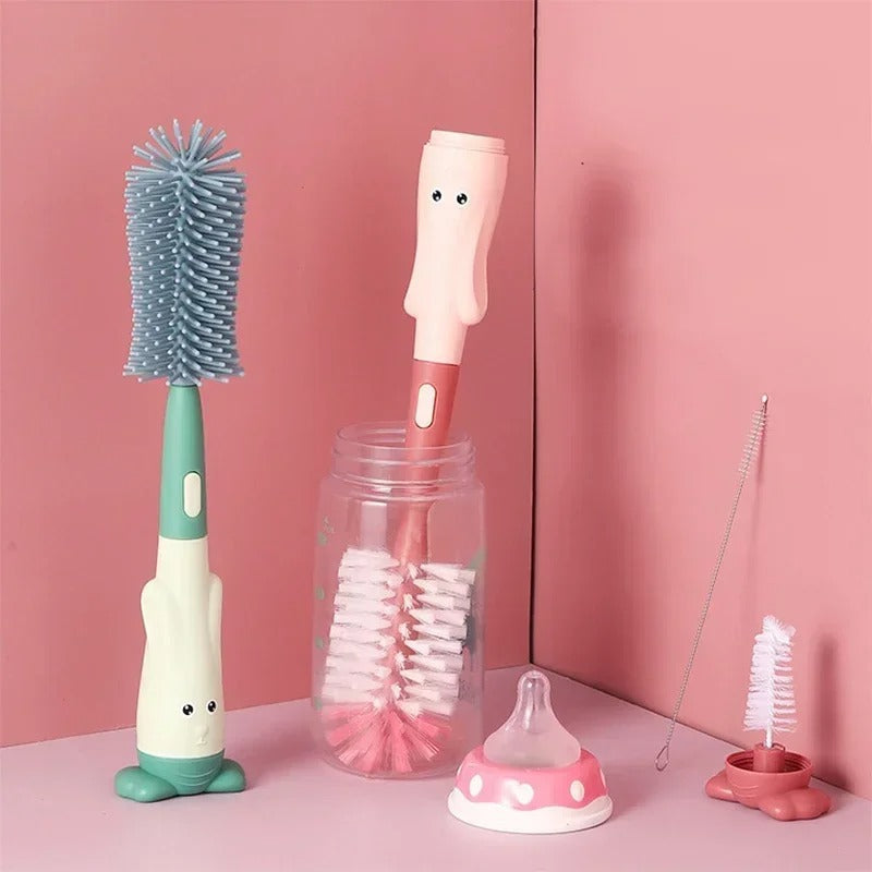 Easy 3-in-1 Baby Bottle Brush Cleaner - Halri