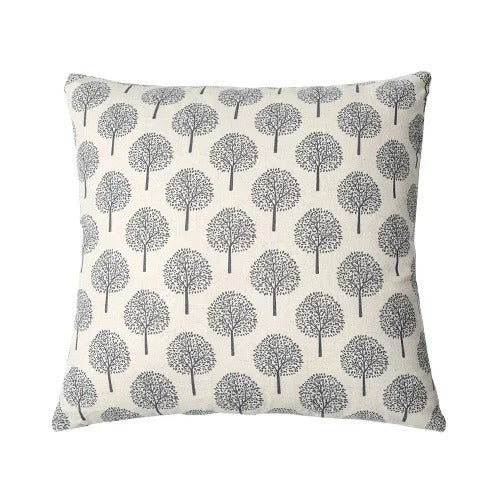 Housse de coussin élégante en lin à motif classique