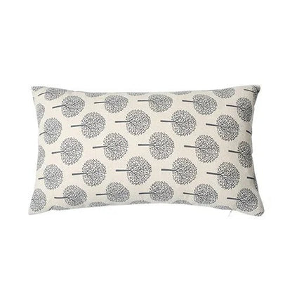 Housse de coussin élégante en lin à motif classique