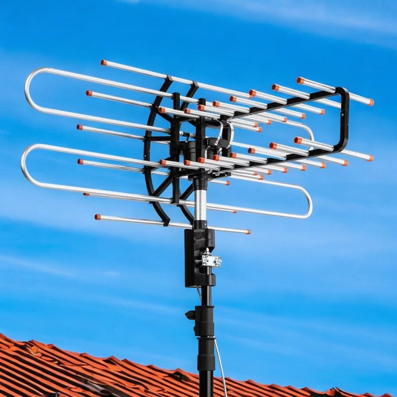 Strong Outdoor HDTV Antenna with Amplified Signal Booster - Halri