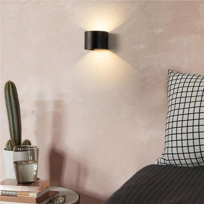 Modern Cube LED Wall Light – Minimalist Up Down Lighting Fixture