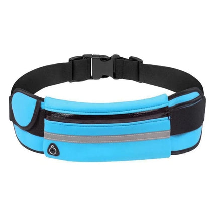 Sacoche de ceinture étanche pour le sport, idéale pour la randonnée et le fitness.