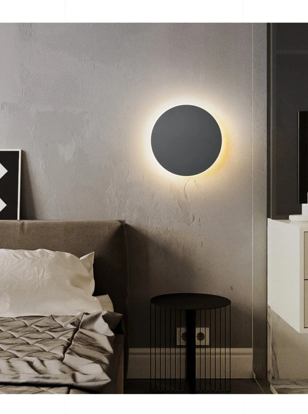 Applique murale moderne ronde à LED 