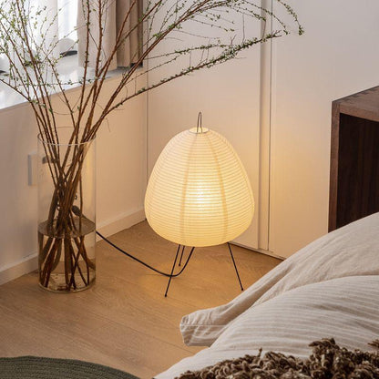 Traditional Japanese Paper Table Lamp - Halri