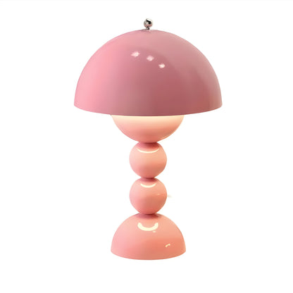 Lampe de bureau LED blanche simple à motif floral