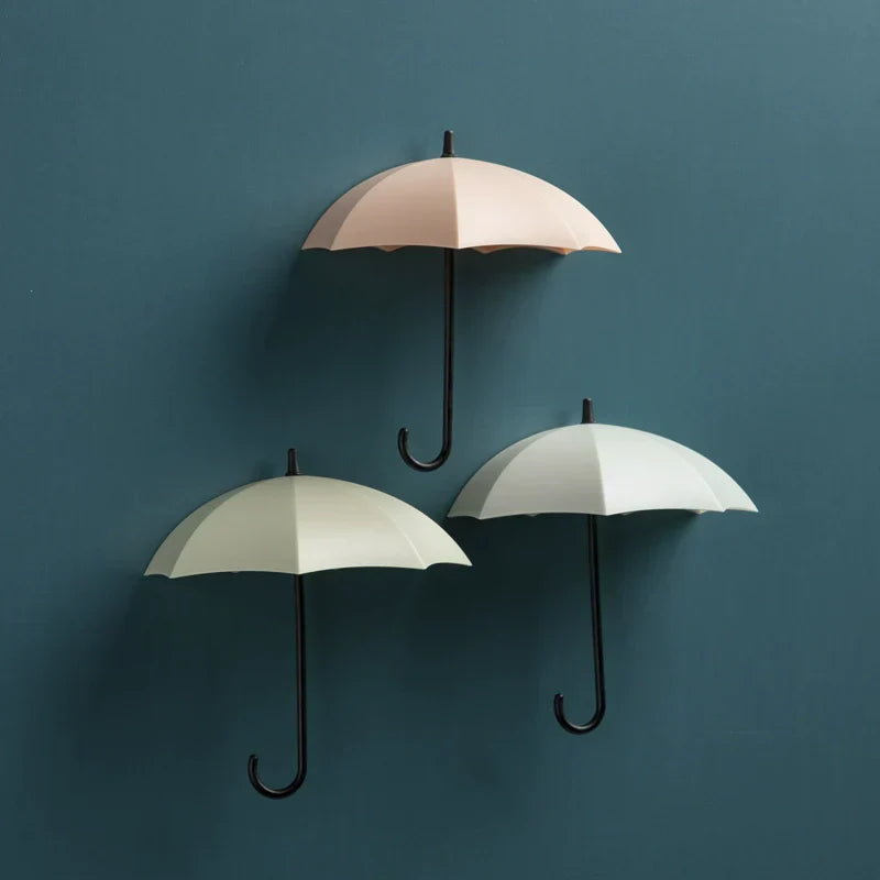 Adorable support mural pour parapluie - Porte-clés sans perçage