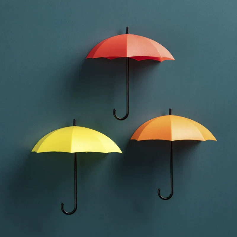Adorable support mural pour parapluie - Porte-clés sans perçage