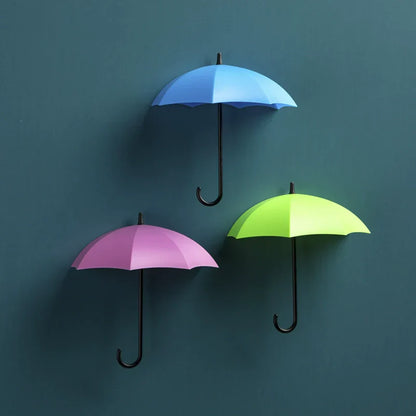 Adorable support mural pour parapluie - Porte-clés sans perçage