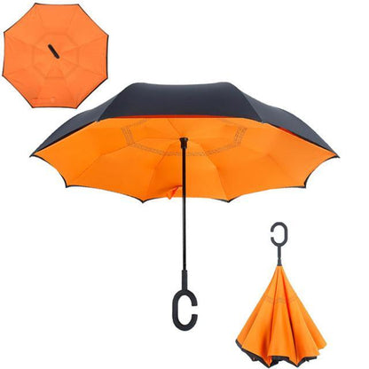 Parapluie compact automatique imperméable à retournement automatique
