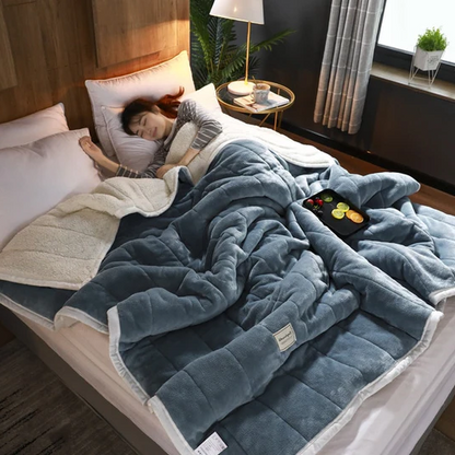 Plush Big Faux Fur Throw Blanket