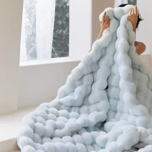 Plush Soft Faux Fur Winter Blanket