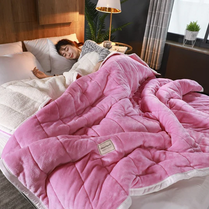 Plush Big Faux Fur Throw Blanket